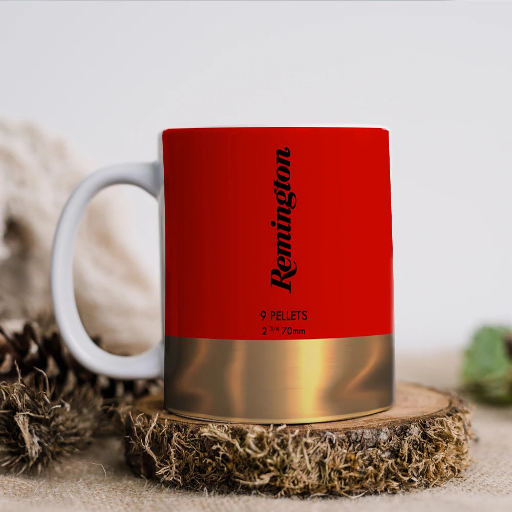 Shotgun Shell Ceramic Coffee Mug 350ml (12 oz) - Novelty Funny Office Birthday Gift