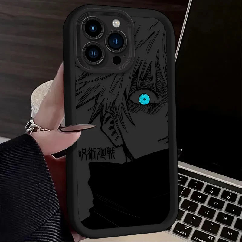 Jujutsu Kaisen Anime Soft TPU Phone Case – Shockproof Anti-Scratch Cover Compatible with Edge 70, Edge 60/50 Series, G86/G85/G84/G75/G60/G56/G54/G35/G34/G32/G24/G15/G14/G05, E13/E14/E22/E32/E40, G Play 5G