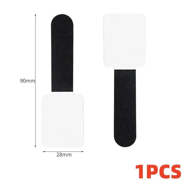 Reusable Self-Adhesive Cable Ties and Clips – Adjustable Power Cord Holder Desktop Cable Organizer