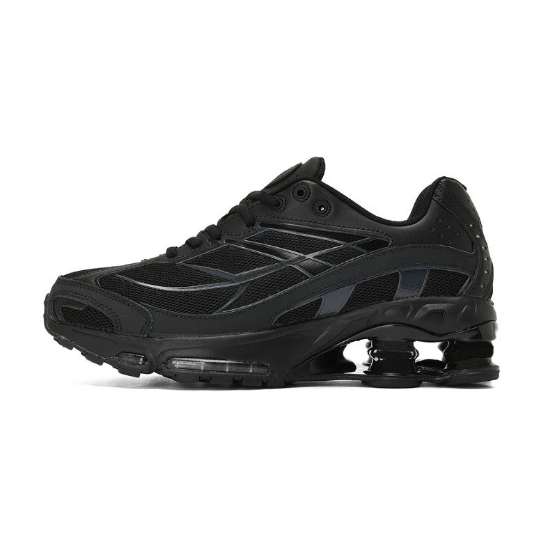 Men's Black Gold Cushioned Running Shoes - Outdoor Sports Sneakers, EU Sizes 40-45