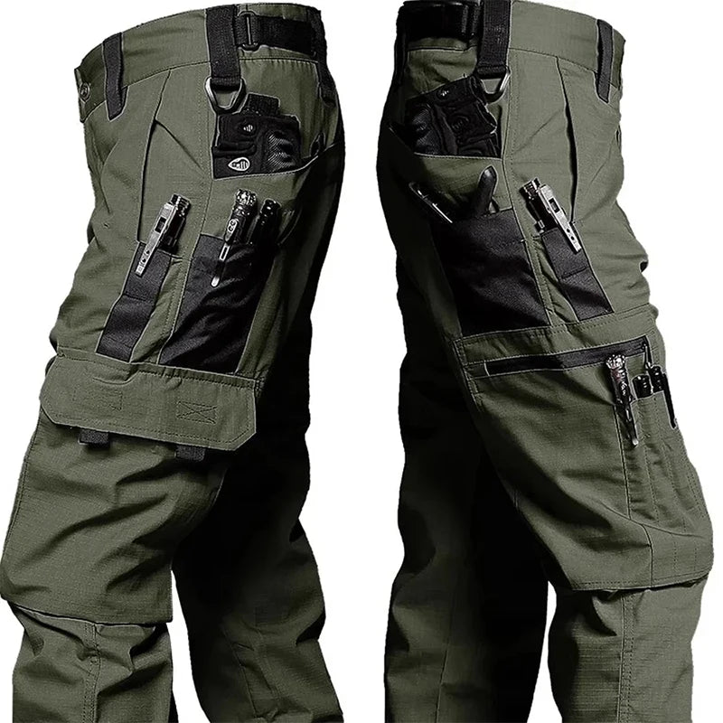 Tactical Cargo Pants for Men – Multi-Pocket Waterproof Work & Hiking Trousers