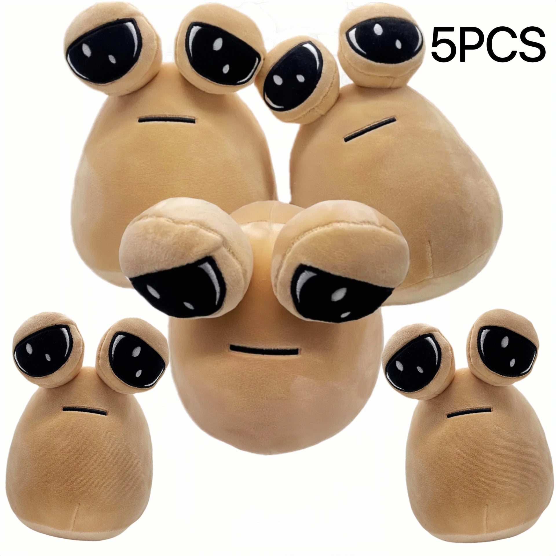 The Maw My Pet Alien Pou Kawaii Plush Toy 22 cm (8.7 in) - 1-6 Pack Kids Birthday & Christmas Gift