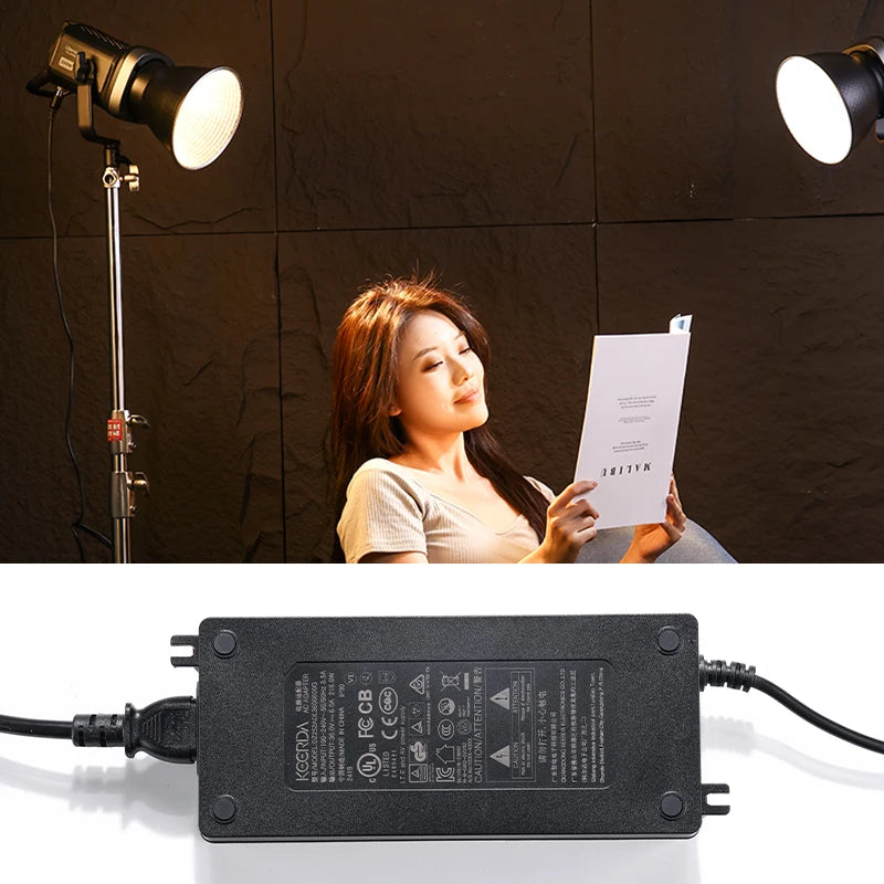 120W V-Mount Power Adapter for LED Video Lights – USB 5–20V DC Compatible