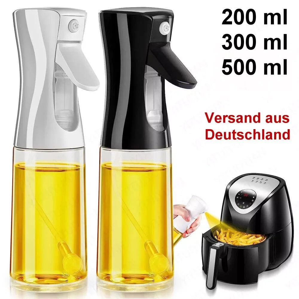 Olive Oil Spray Bottle for Cooking Reusable Food-Grade Oil & Vinegar Mister 200/300/500ml (6.8/10.1/16.9 fl oz)