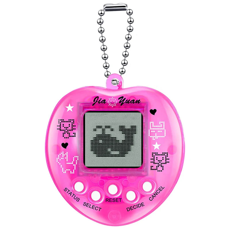 Retro Virtual Pet Handheld Game Console – Tamagotchi-Style Electronic Pets Keychain, Multilingual