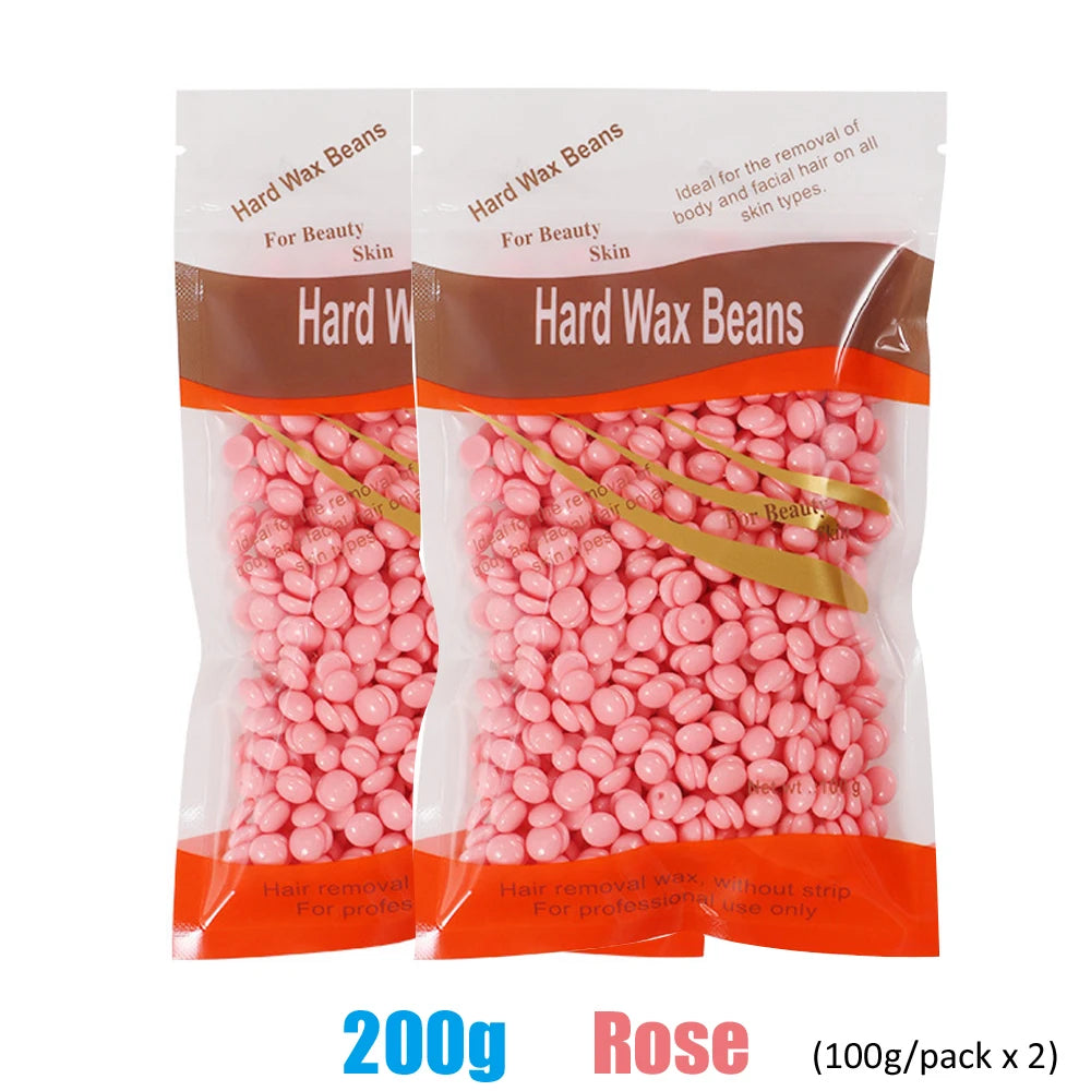 Hard Wax Beans for Hair Removal – 500g/200g/50g (17.6 oz/7.1 oz/1.8 oz) Pearl Wax for Wax Warmers | Body & Brazilian Waxing