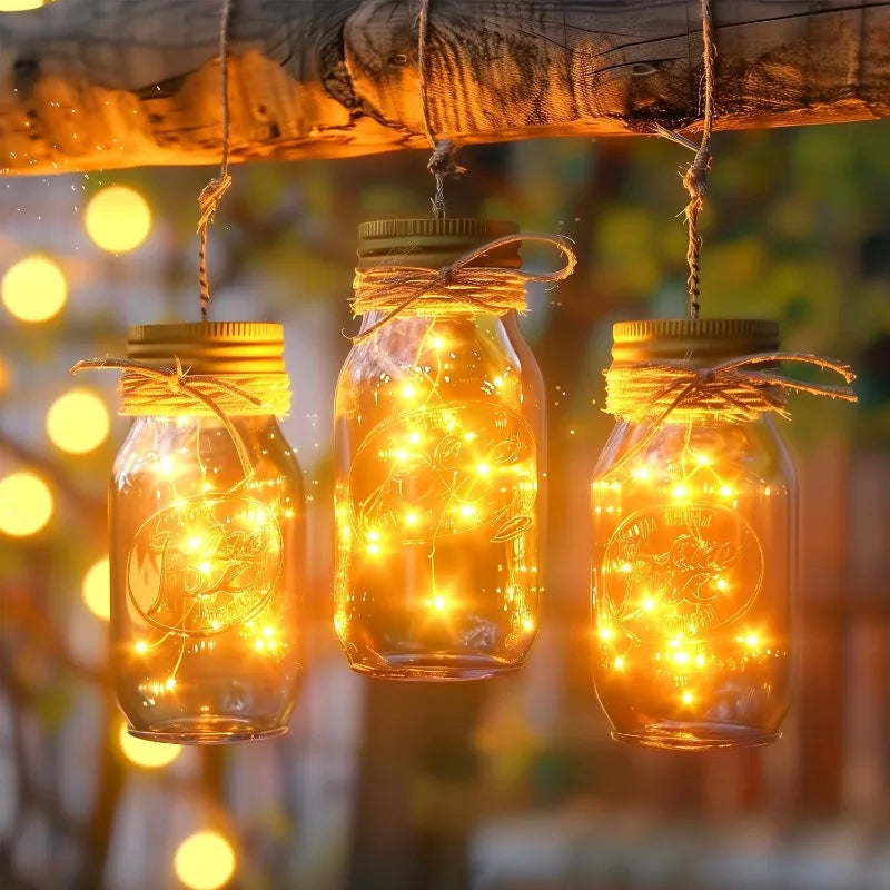 Battery Operated Fairy String Lights — Silver Wire LED Firefly Lights, 1–10M (3.3–32.8 ft), 10–100 LEDs for Christmas, Wedding & Party