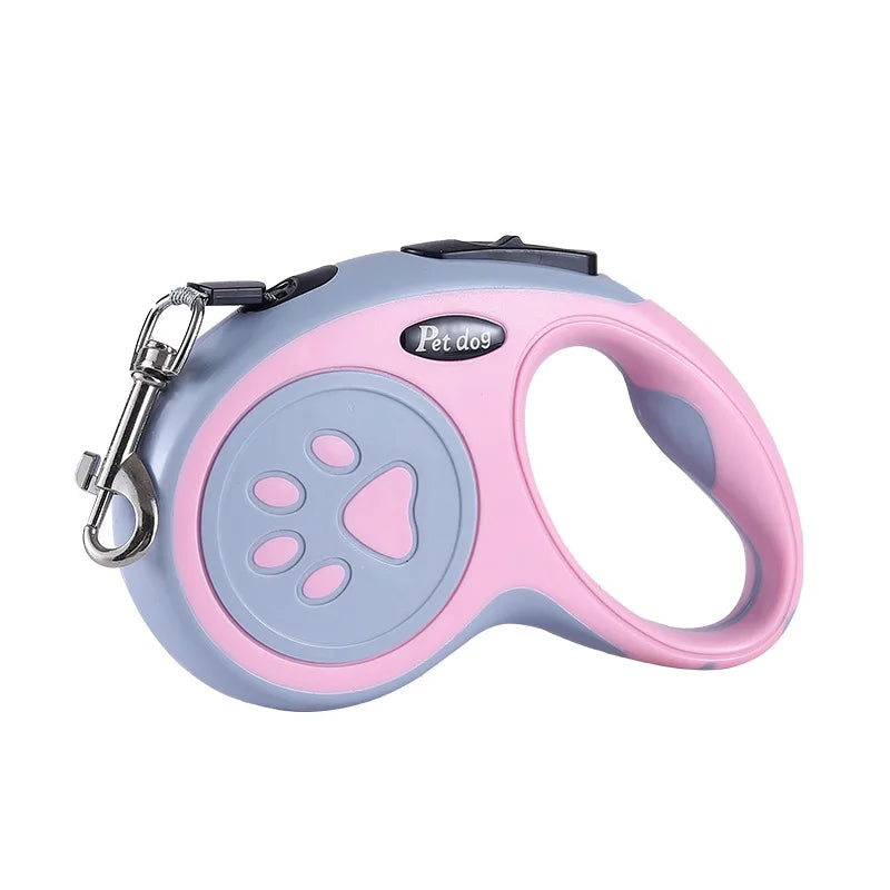 Retractable Nylon Dog Leash 3m/5m (9.8/16.4 ft) Extendable Lead for Small & Medium Dogs and Cats