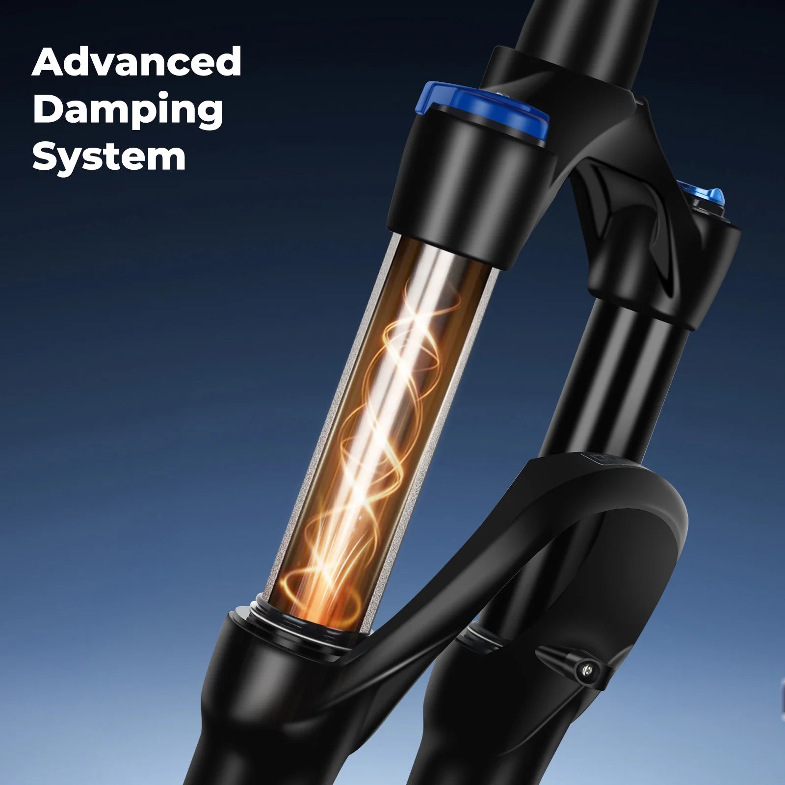 27.5/29-inch Boost Mountain Bike Suspension Fork - 34mm (1.34in) Tapered Stanchion, 120/140mm (4.7/5.5in) Travel, 15x100/110mm Thru-Axle, Adjustable Rebound and Lockout