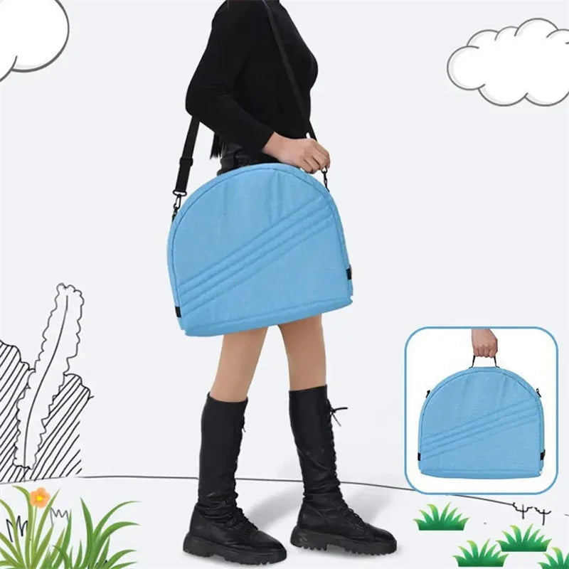Portable Folding Baby Crib with Mosquito Net & Mattress | Travel Bassinet Backpack (31.5 x 15.7 x 16.5 in / 80 x 40 x 42 cm)