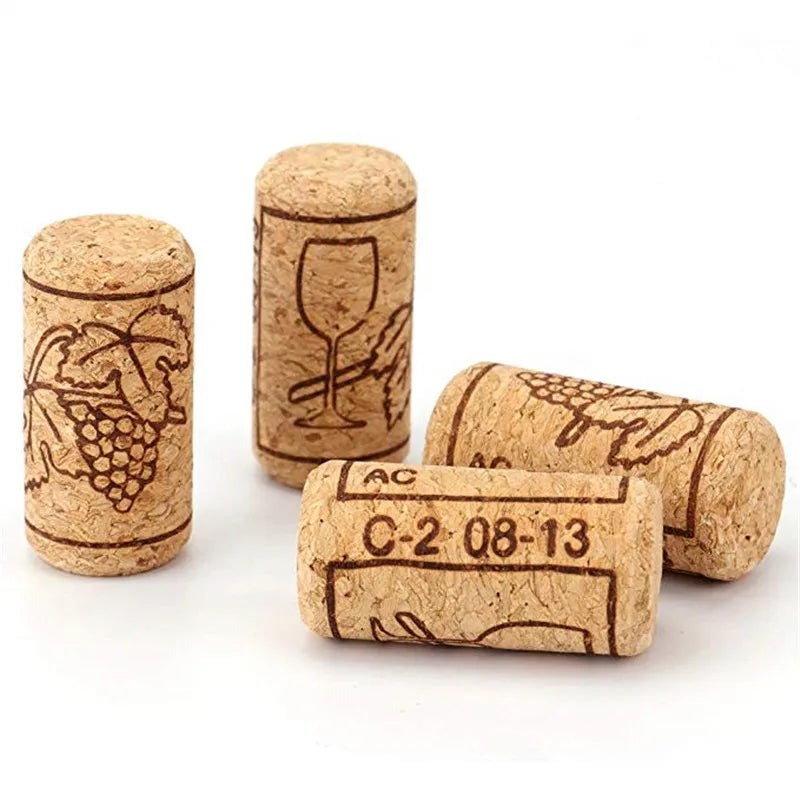 50/100 Pack Natural Cork Wine Bottle Stoppers – Reusable Sealing Corks for Wine Bottles, Bar & Kitchen Accessories