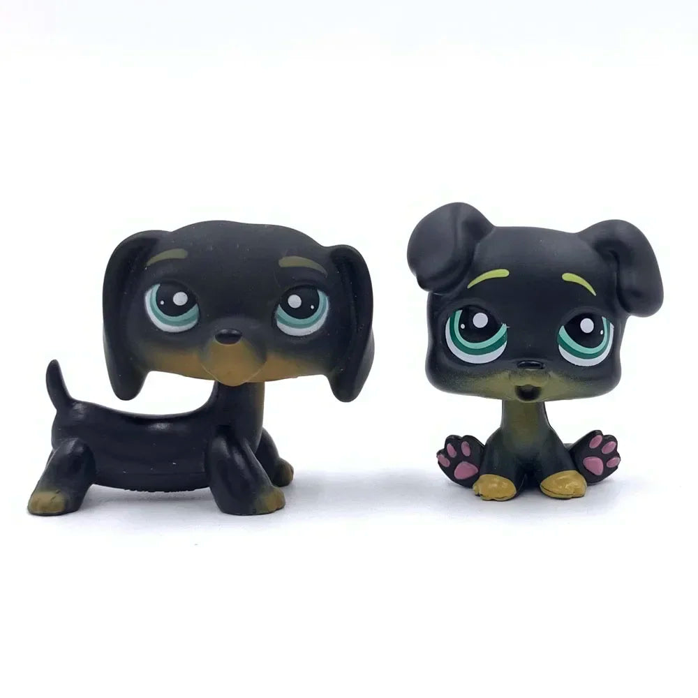 2-Pack Mini Pet Figurines — Cute Dog & Cat PVC Bobble Head Collectibles, 1.5–2 in (4.8–5.5 cm)