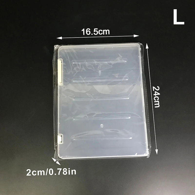 Nail Tip Display Book – Clear Nail Art Display & False Nail Storage Case (S 6.7×5.3 in / L 9.1×6.1 in)