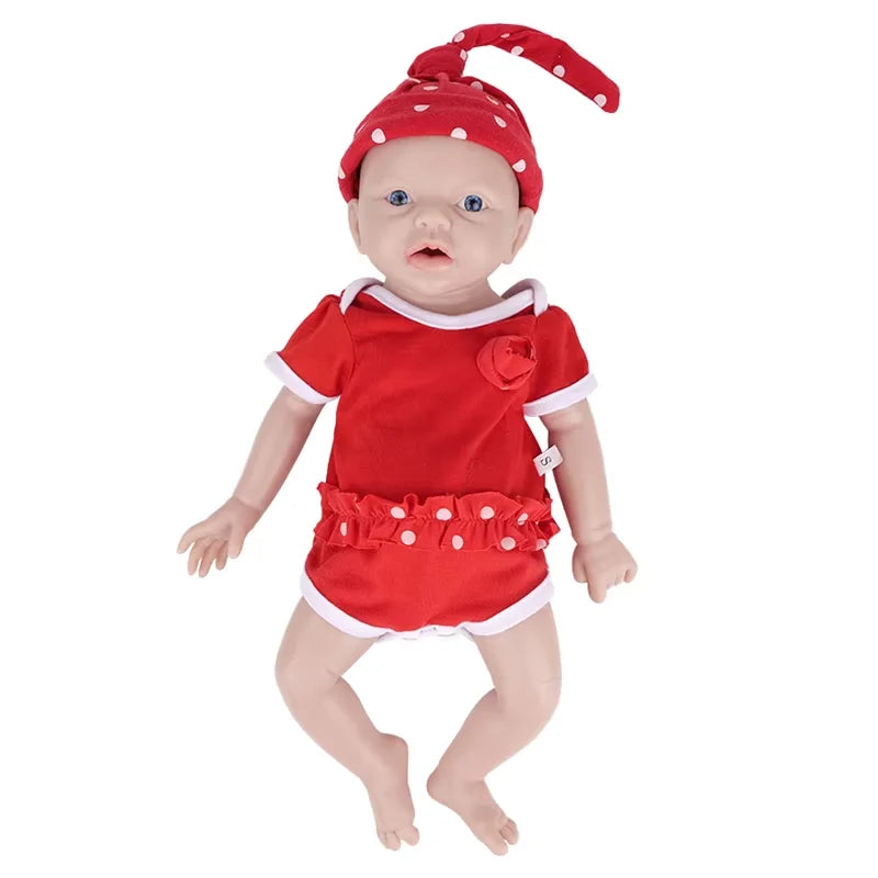 Full Body Medical-Grade Silicone Reborn Baby Doll – Realistic, Weighted & Painted, 28–47 cm (11–18.5 in) – Collectible Gift for Adults & Kids