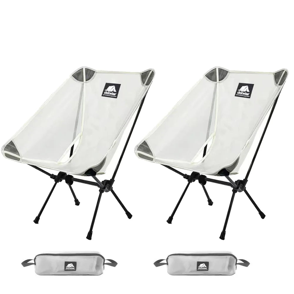 Breathable Mesh Moon Chair – Lightweight 7075 Aluminum Foldable Camping & Fishing Chair with Carry Bag