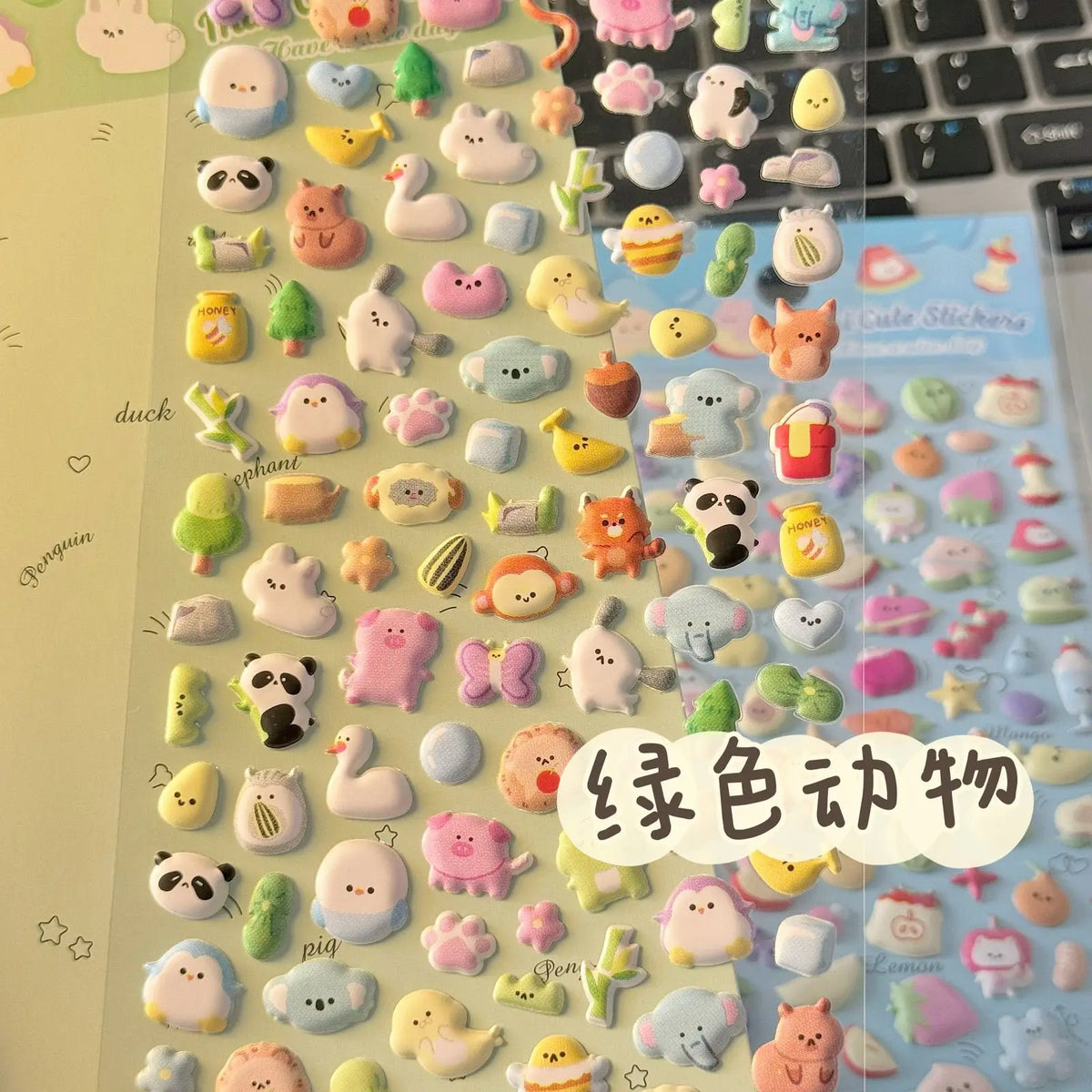 Animal Foam Puffy Stickers – Cat & Dog Waterproof Decals for Journals, K-Pop Photocards, Phone Cases & DIY Crafts