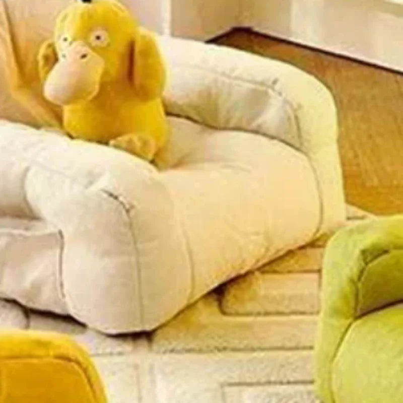 Bear Kids Sofa Chair with Storage Pocket | Soft Ergonomic Small Lazy Sofa for Kids & Living Room
