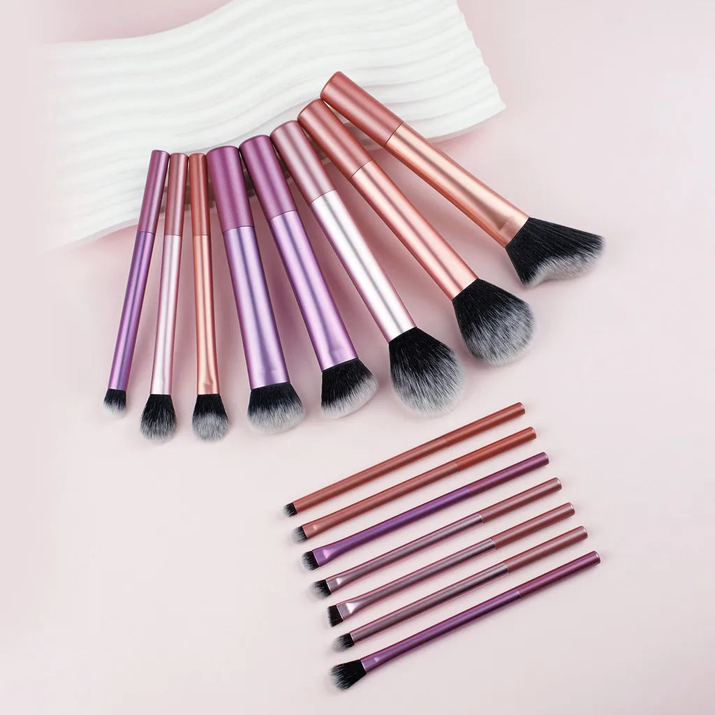 12-Piece Professional Makeup Brush Set – Ergonomic Handles & Portable Case, Vegan Synthetic Bristles