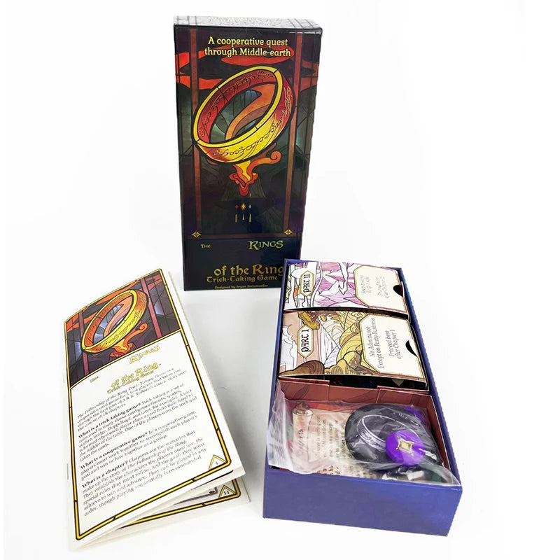 The Rings Trick-Taking Cooperative Card Game - Bilingual Strategy Board Game