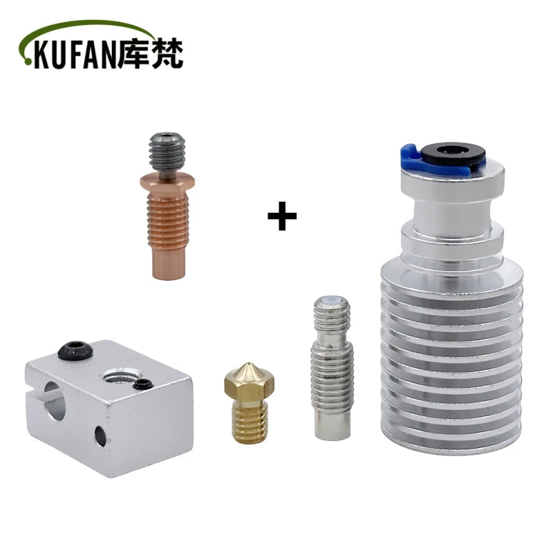 All-Metal 3D Printer Hotend with Bimetal Heatbreak and Remote Heatsink, 1.75mm Filament Compatible