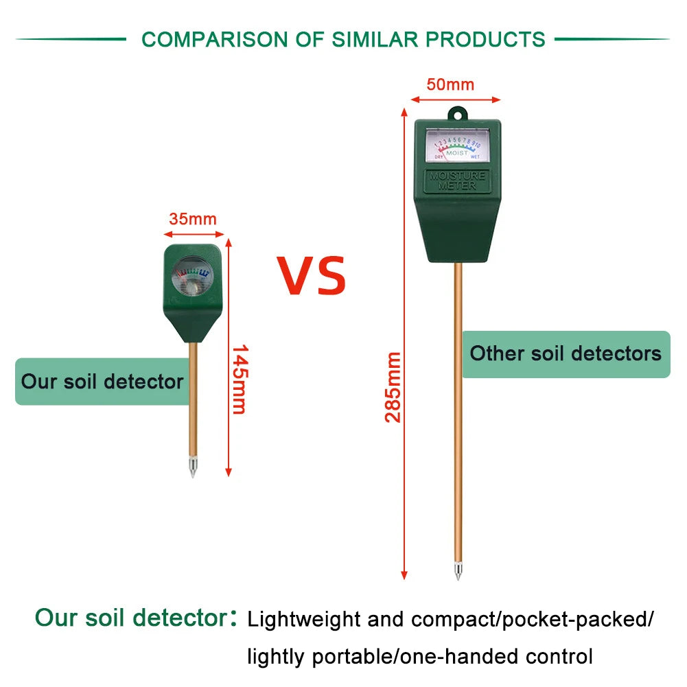 1-10 Pack Mini Soil Moisture Meter Portable Hygrometer Tester for Indoor Potted Plants & Garden