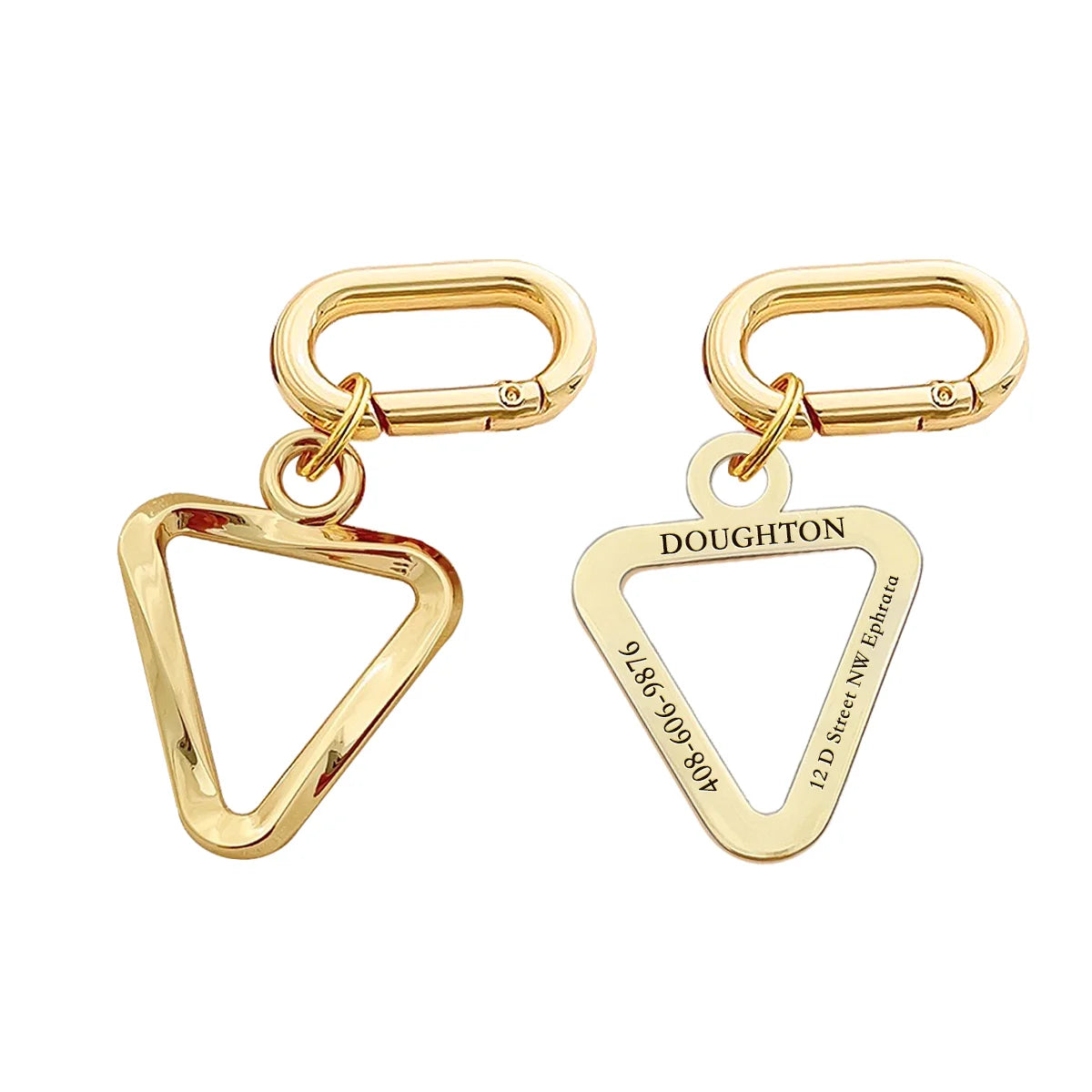 Personalized Pet ID Name Tag – Custom Engraved Anti-Lost Collar Tag for Dogs & Cats