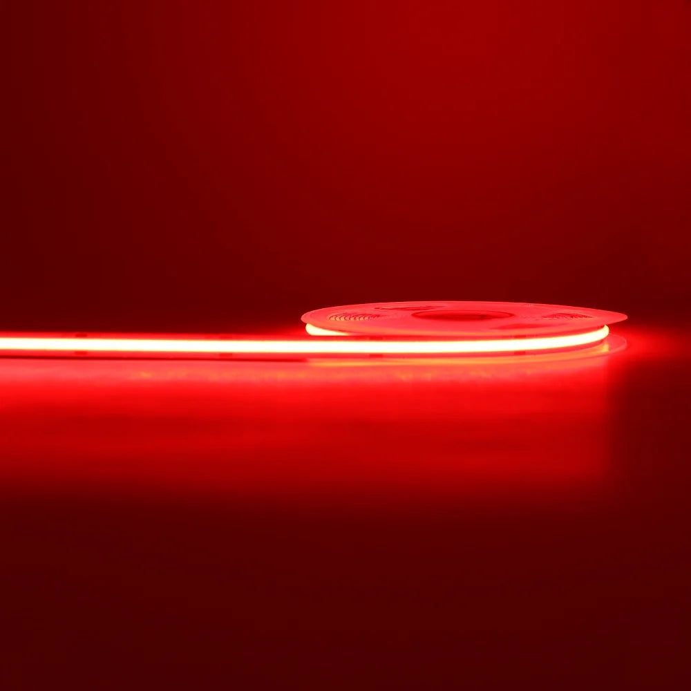 COB LED Strip Light 12V/24V — 3mm 5mm 8mm 10mm PCB Flexible Tape, High CRI >90, RGB & Warm/Cool White (3000K/4000K/6000K)