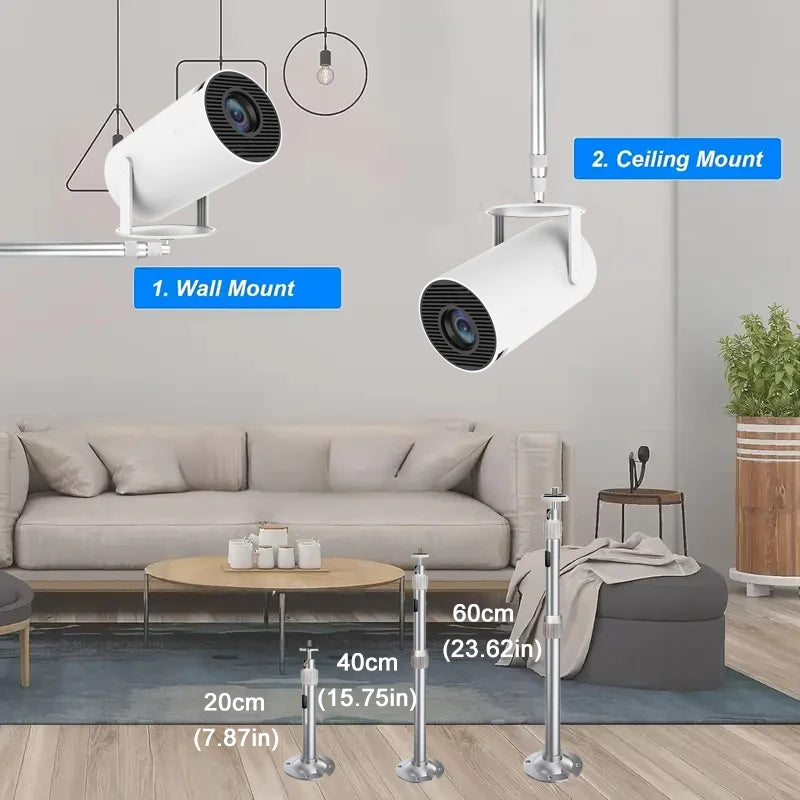 Adjustable Metal Projector Tripod Mount for Mini Projectors view 2
