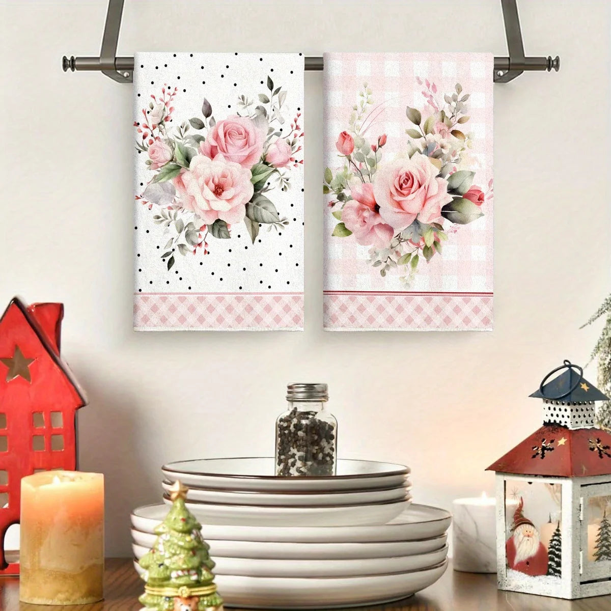 Super Soft 100% Polyester Kitchen Towels Quick-Drying Absorbent Durable Hand Towels