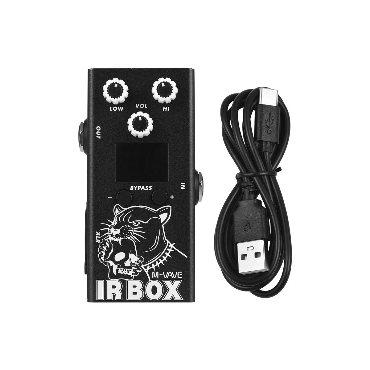 Guitar IR Box Effects Pedal - IR Cab Impulse Response Speaker Simulator with XLR & 6.35mm I/O, 32 Presets, True Bypass