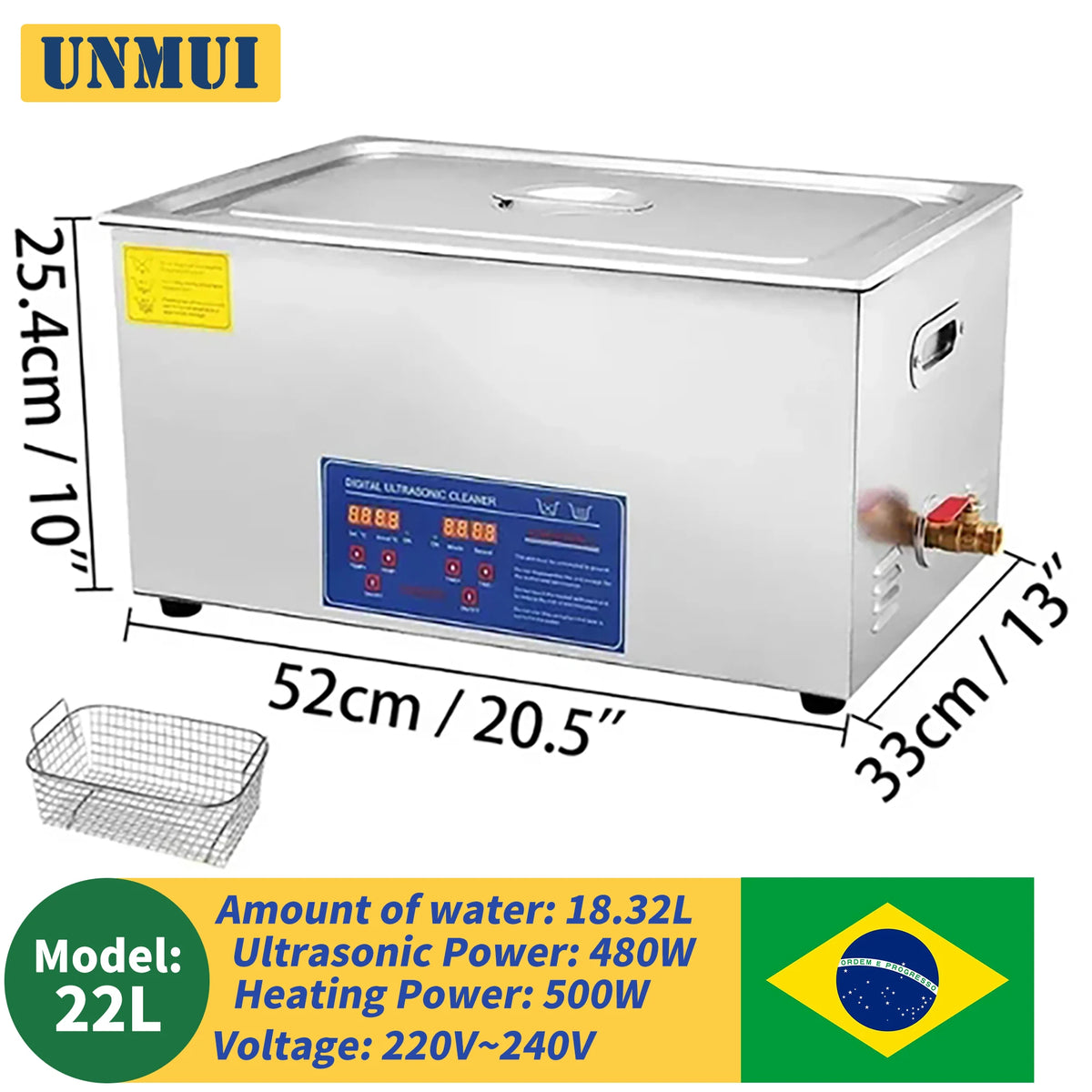 Heated Ultrasonic Cleaner 2L–30L (0.53–7.93 gal) Ultrasonic Cleaning Bath for Jewelry, Watches, Glasses & Tools