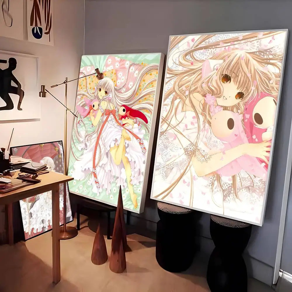 Kawaii Anime Girl Poster – High-Quality Cute Manga Wall Art Print for Bedroom, Living Room & Bar
