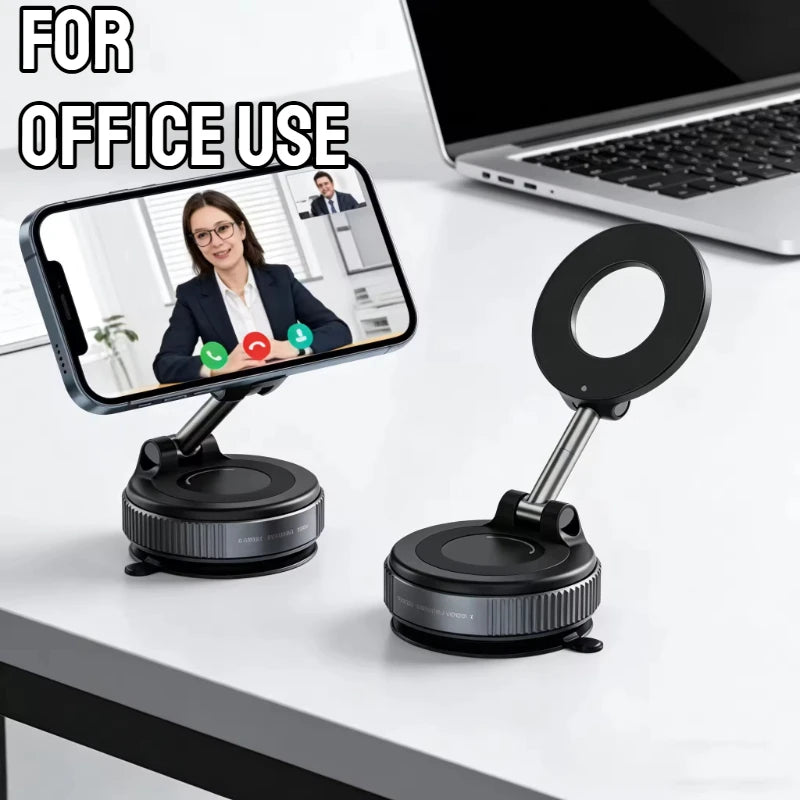 Foldable Magnetic Car Phone Mount 360° Rotating Adjustable Dashboard Holder - Universal Smartphone Stand