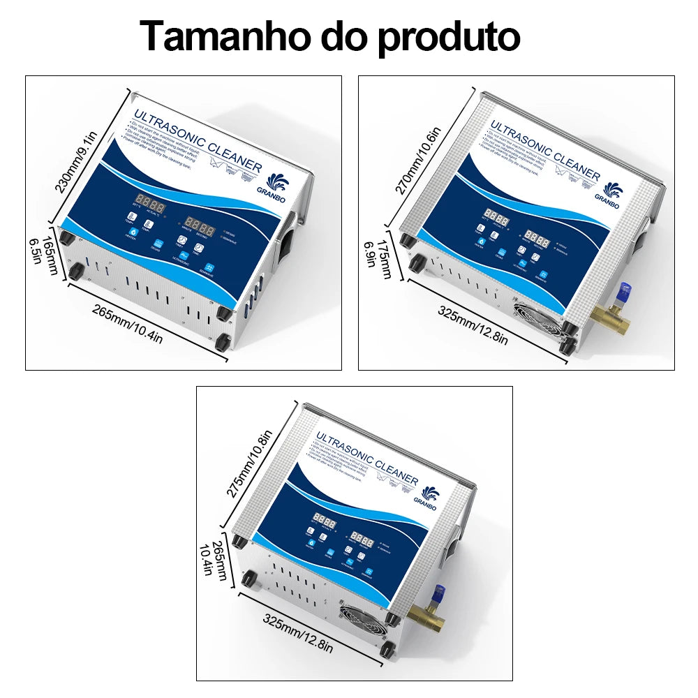 Ultrasonic Cleaner 0.8L–30L 40kHz 110V/220V for Jewelry, Glasses & Laboratory Instruments