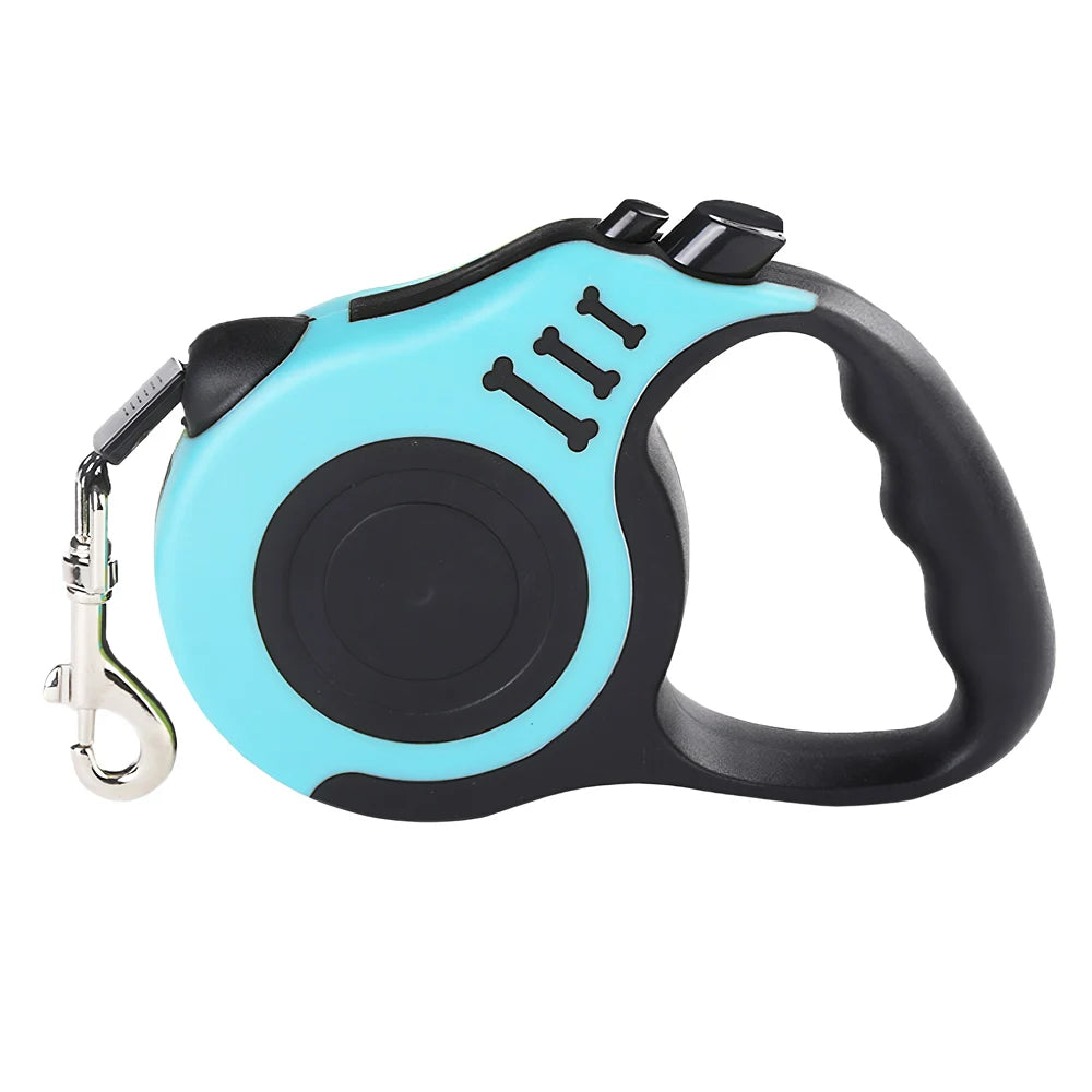 Retractable Dog Leash 3m (10ft) / 5m (16ft) Nylon Quick-Release Leash for Small to Large Dogs — Walking, Hiking & Travel