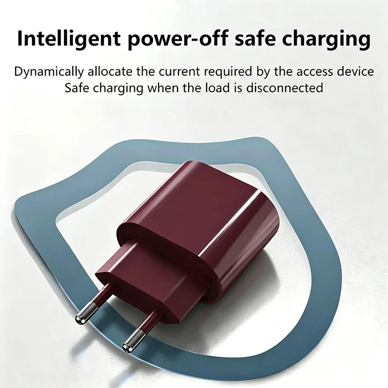 20W USB-C PD Fast Charger with USB-C Cable — Wall Adapter for iPhone (USB-C) & iPad Pro/Air