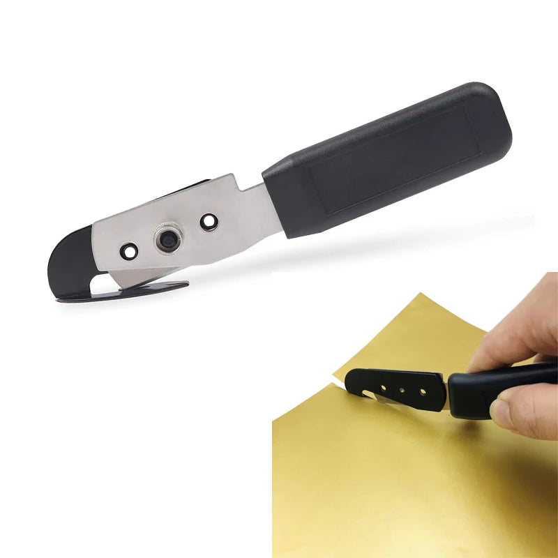 Vinyl Wrap Backing Cutter Knife – Hidden Double Blade Film Cutter for Car Tinting, Wallpaper & Decals