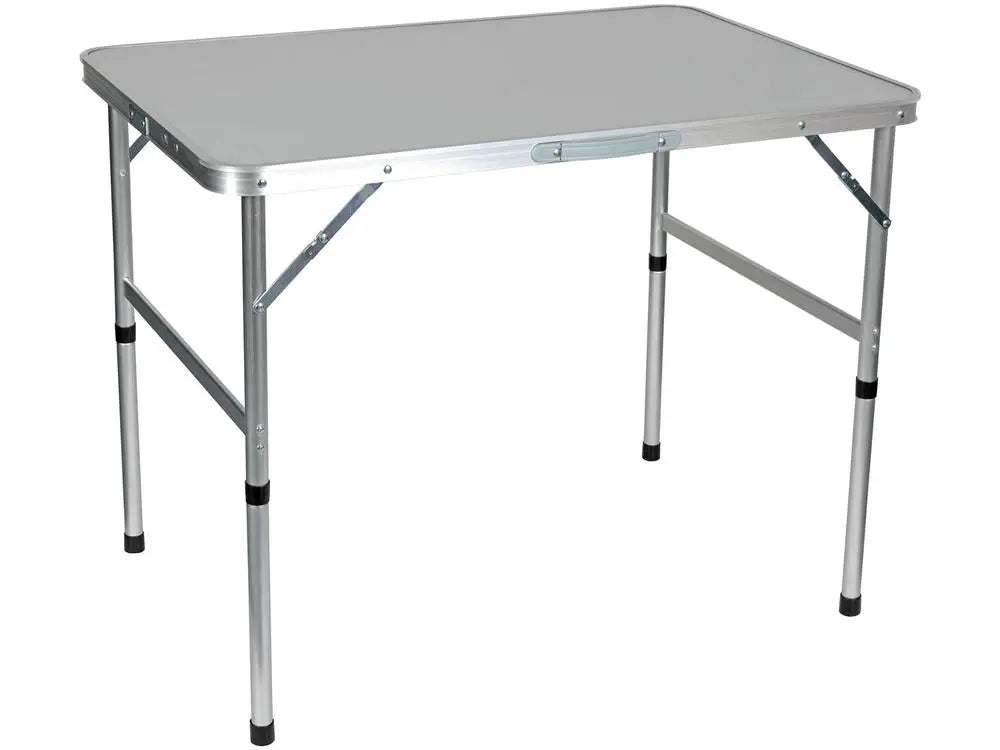 Portable Foldable Aluminum Table 90 x 60 cm (35.4 x 23.6 in), Lightweight Camping Picnic & BBQ Table