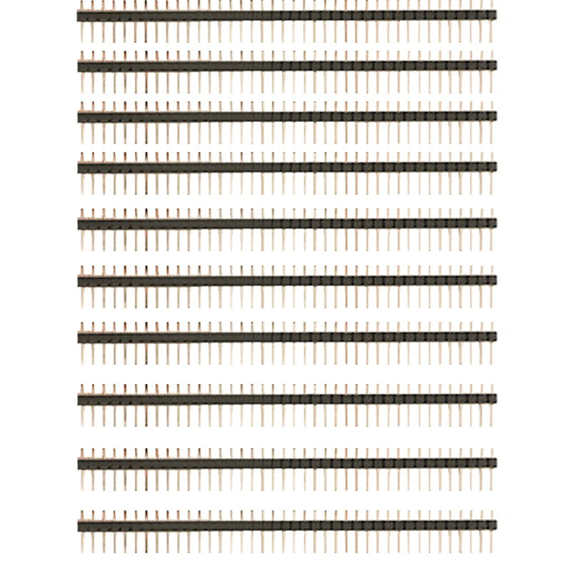 40-Pin 2.54mm Single-Row Pin Header Connector Kit - 10 Female & 10 Male