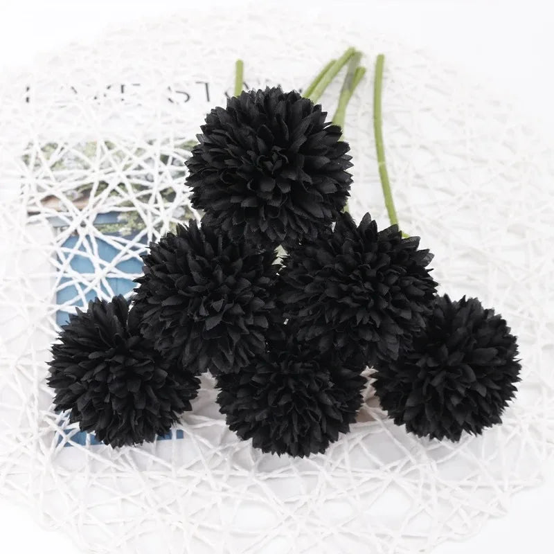 3/6-Piece Silk Hydrangea Artificial Flower Bouquet - Boho Stems for Home, Bedroom & Wedding Decor