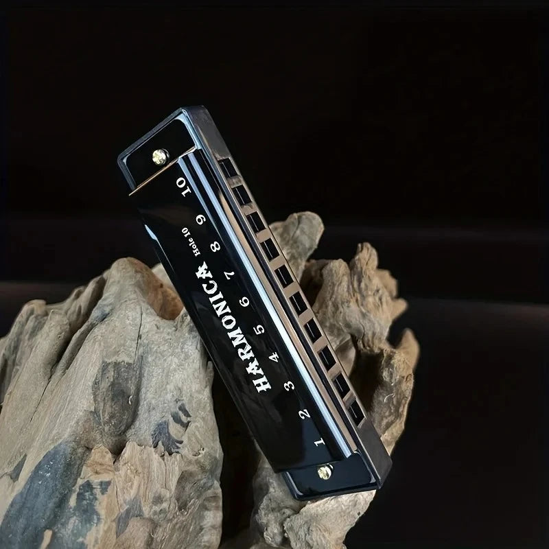 Student 10-hole harmonica in C with carry case, view 9