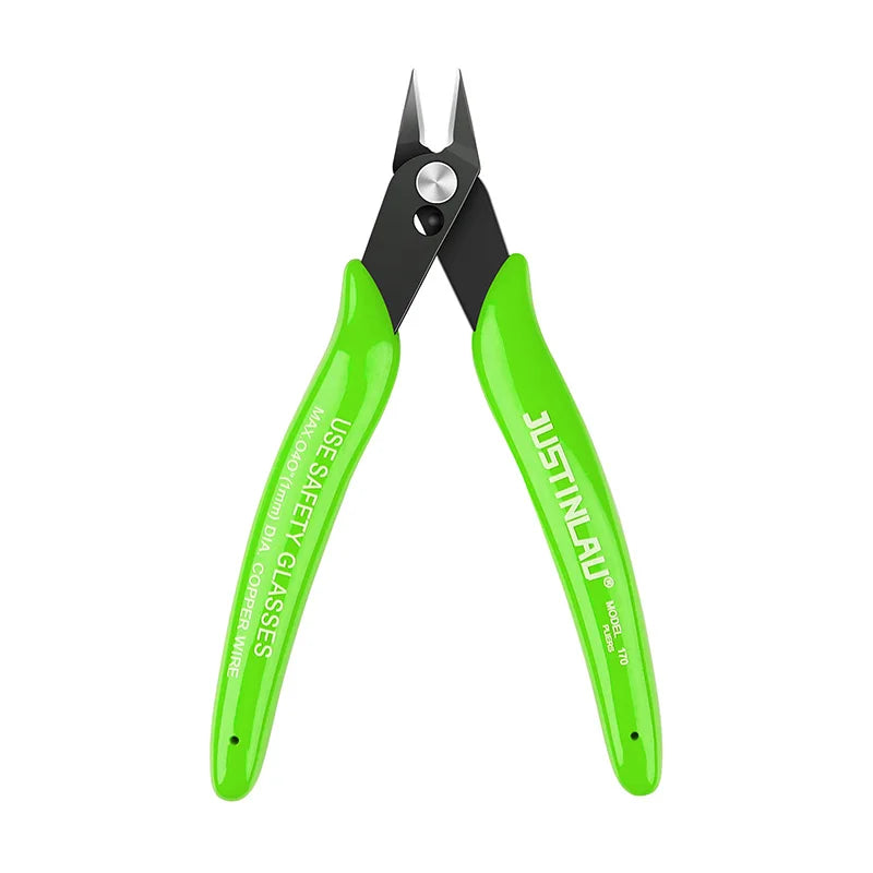 Mini Flush Cutters 1-Pack 125mm (4.9in) Carbon Steel Side-Cutting Pliers for Electronics, Jewelry & Model Making