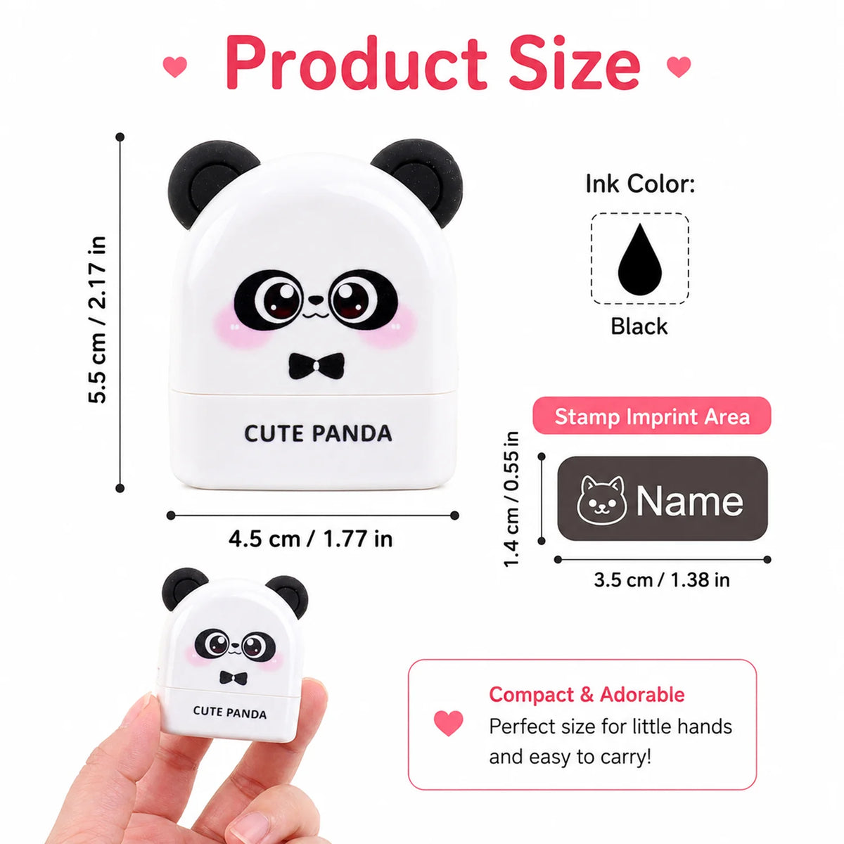 Personalized Waterproof Name Stamp for Kids – Self-Inking Clothing & School Bag Labels