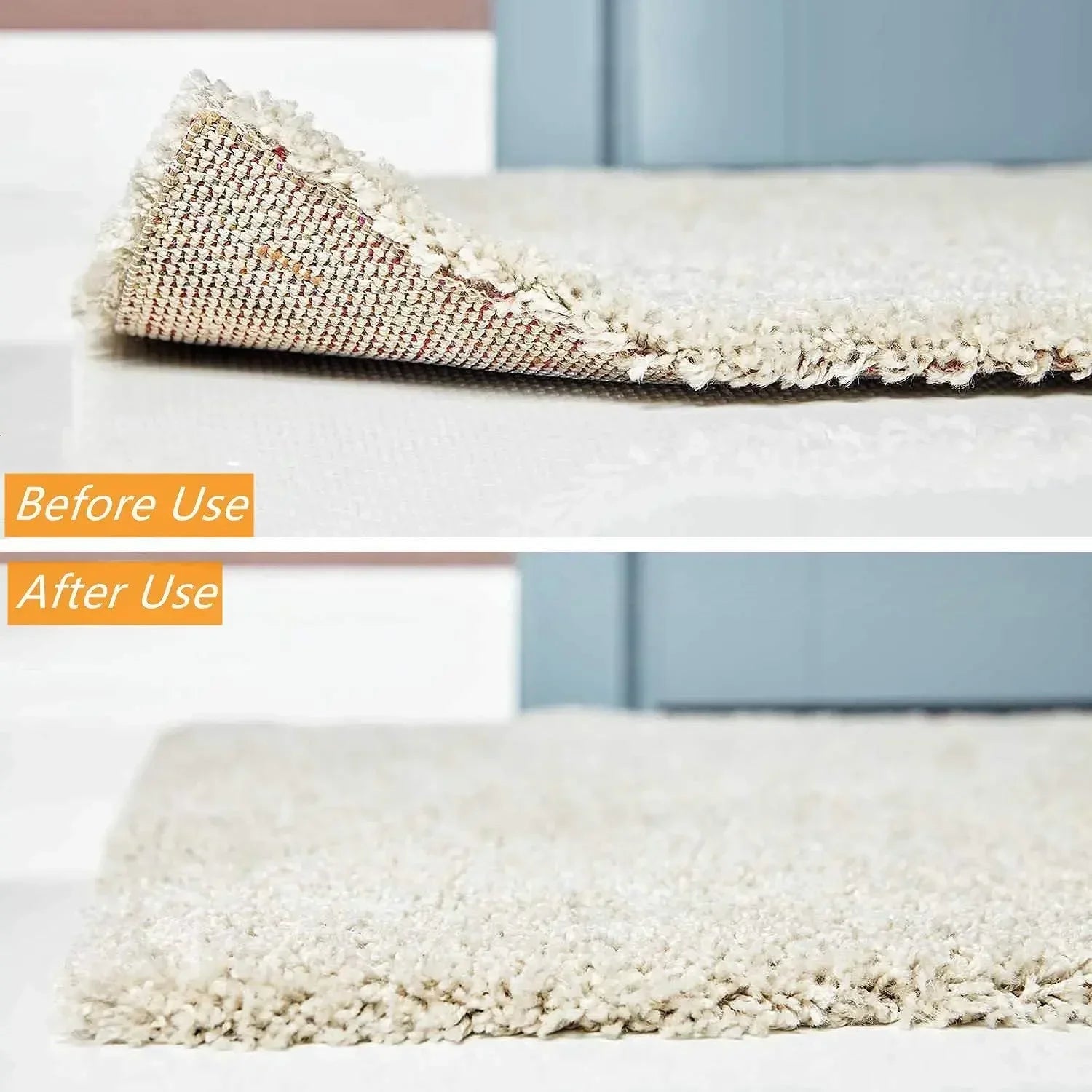 Reusable Washable Non-Slip Rug Gripper Pads — Anti-Curling Carpet Corner Fixers (8/16/24/40/64/80/96 pcs)