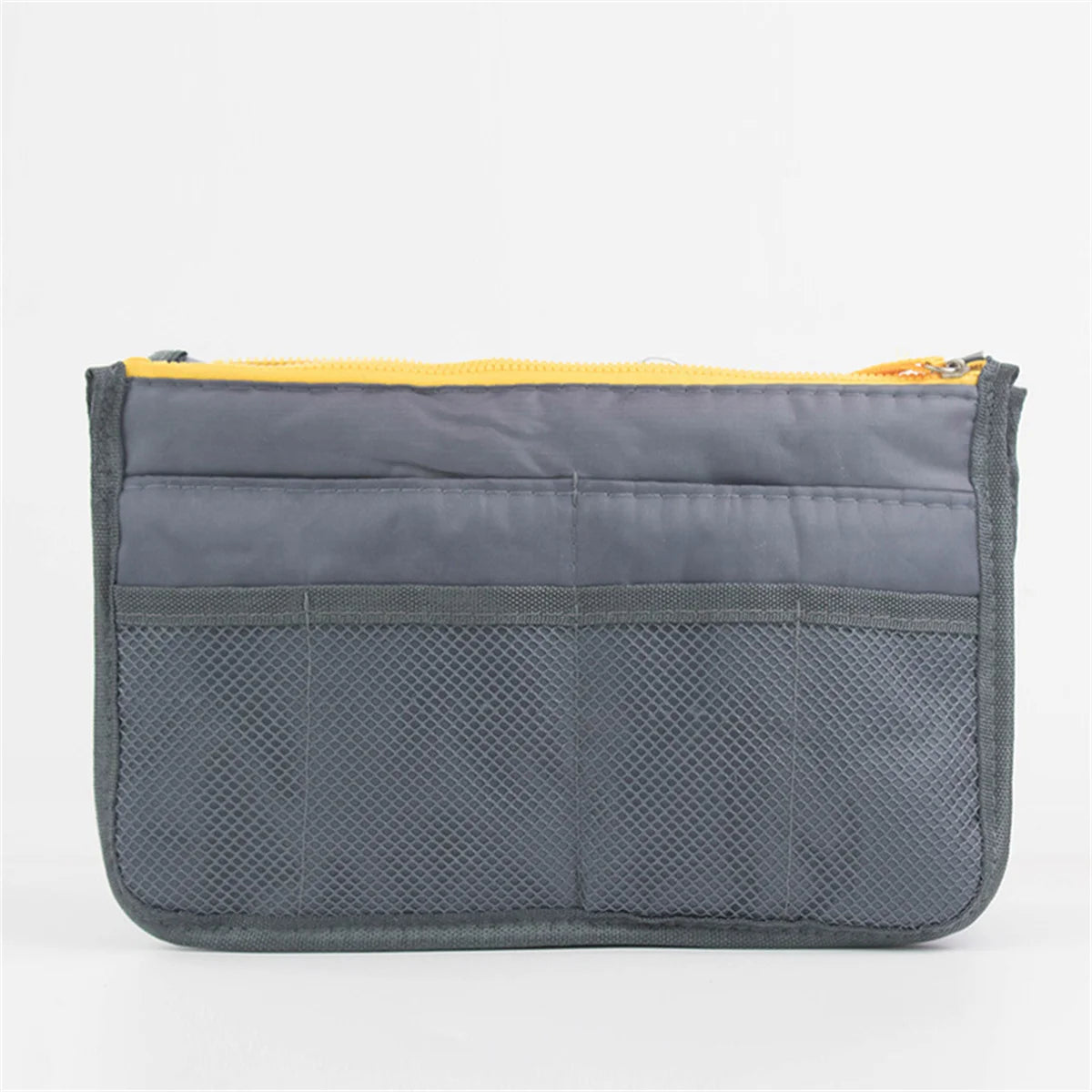 Multifunctional Bi-Fold Makeup and Toiletry Organizer Bag, Double Zipper Large Capacity