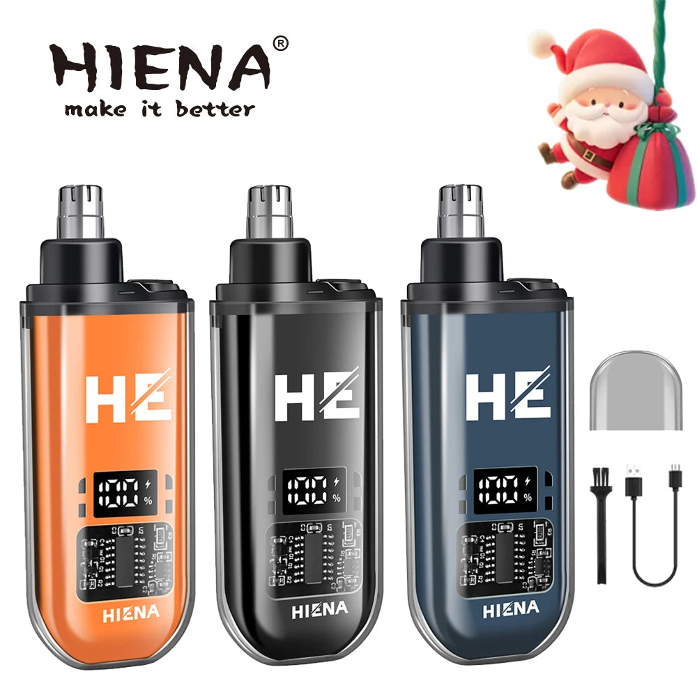 Rechargeable Nose & Ear Hair Trimmer – Portable Electric USB Groomer with 1-Hour Runtime & Cleaning Brush