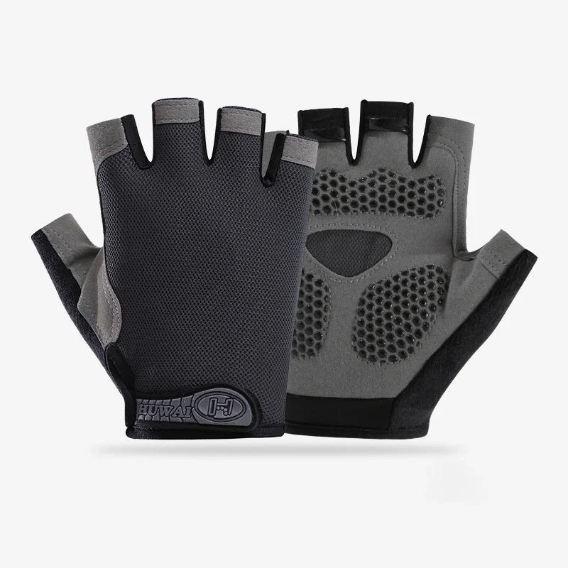 Fingerless Gym Gloves for Men & Women – Anti-Slip Breathable Workout Gloves for Cycling & Weightlifting