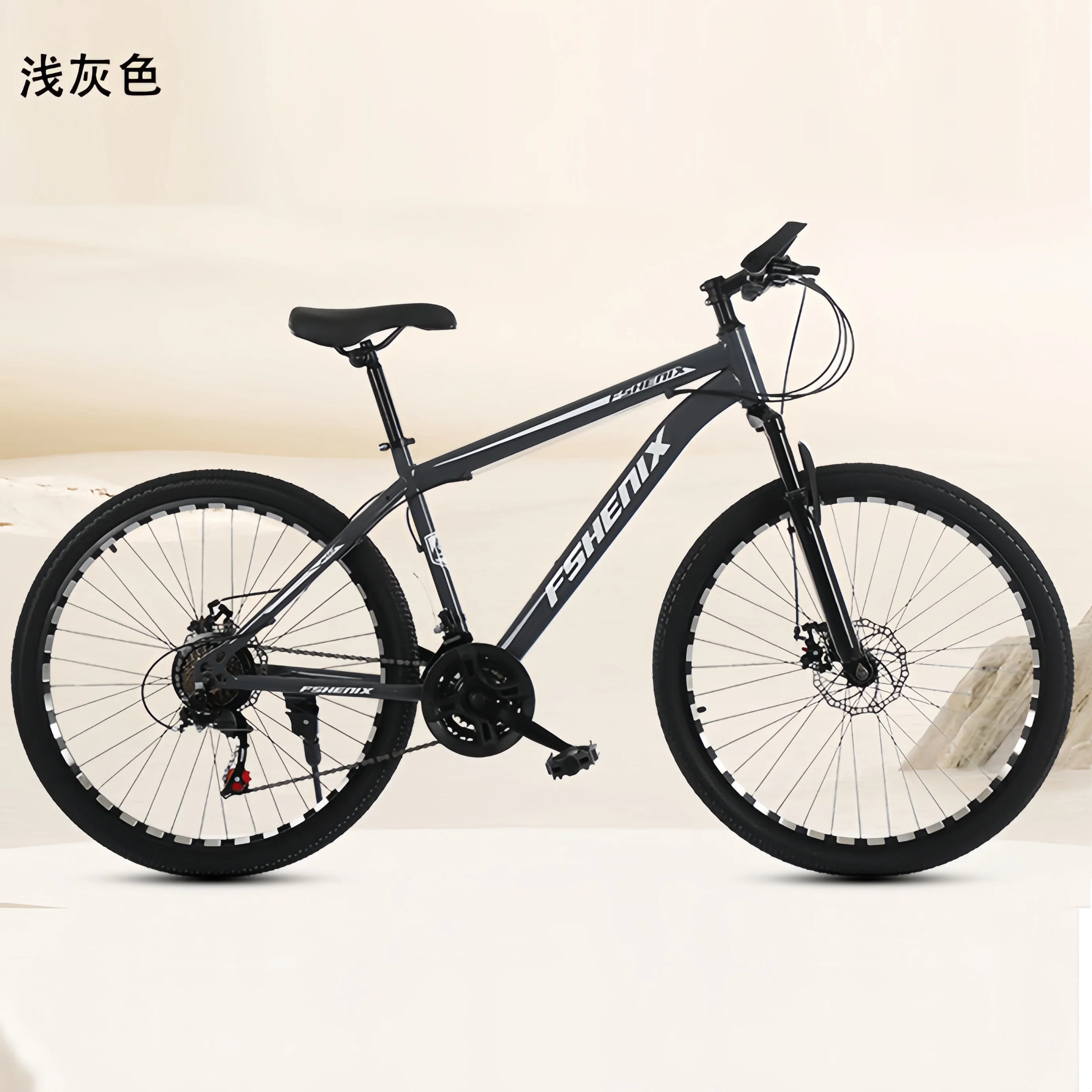 Wholesale Adult Mountain Bike 21-Speed — 24-inch (61 cm) & 26-inch (66 cm) Shock-Absorbing Off-Road Unisex Bicycle