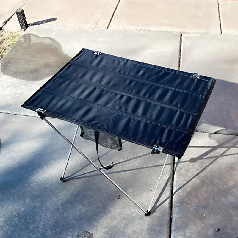 Ultralight Aluminum Folding Camping Table – Portable Roll-Up Picnic & Hiking Table with Carry Bag, Two Sizes (30×22×20.5 in / 76×56×52 cm; 22×17×15.4 in / 56×43×39 cm)