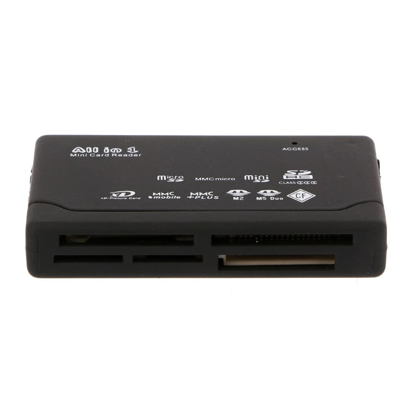 21-in-1 USB 2.0 Multi Memory Card Reader for SD TF CF M2 XD MMC MS - 1/2/5/10 Pack